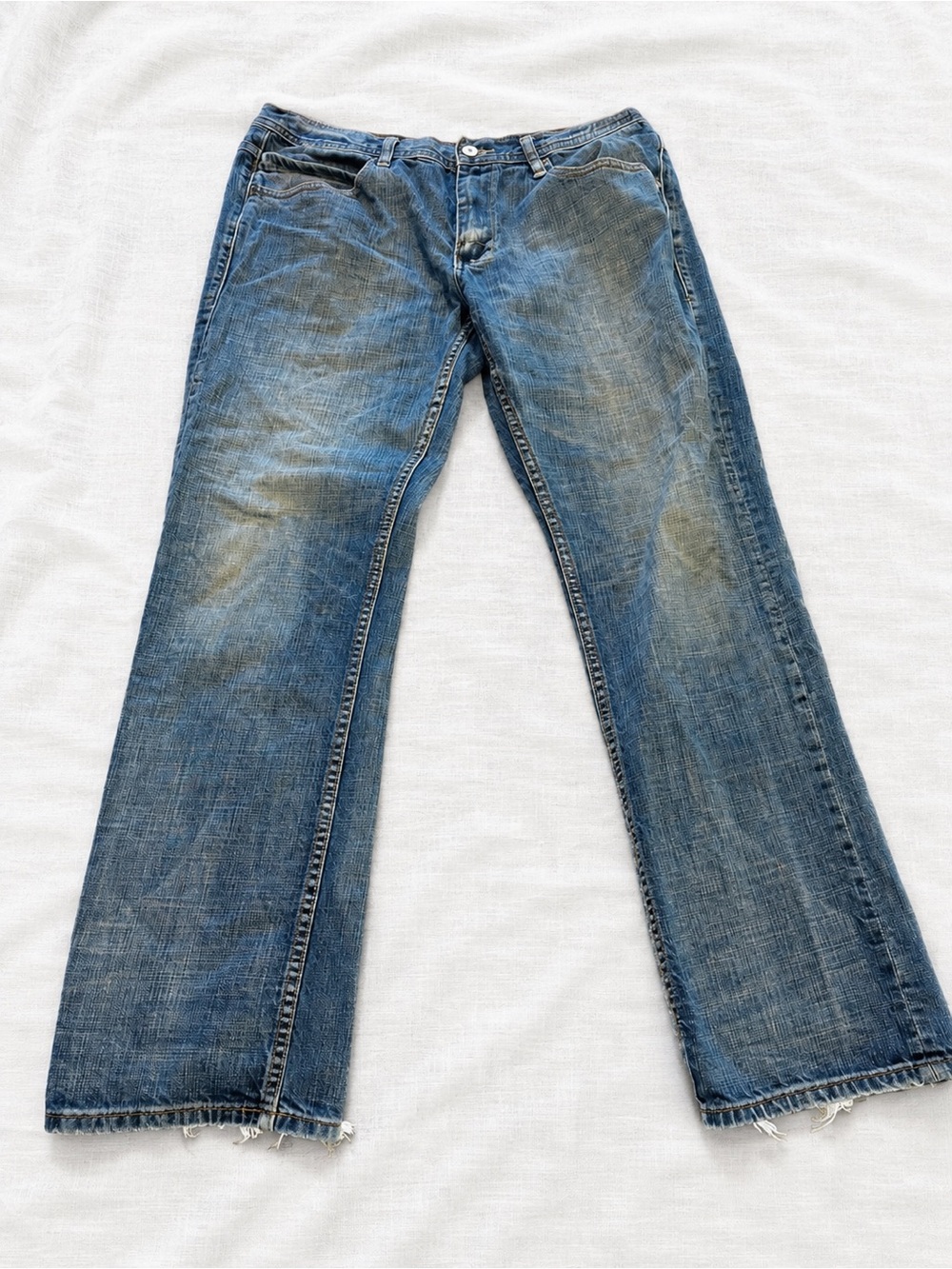 Buffalo David Bitton Men's Blue Bootcut Jeans